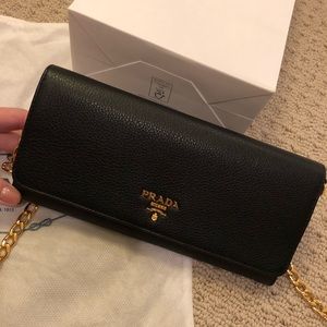 Prada Wallet On Chain For Cross Body